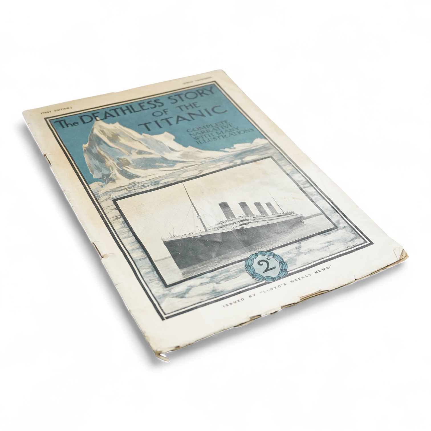 A 1912 magazine issue of ‘The Deathless Story of the Titanic’, issued by Lloyds weekly news